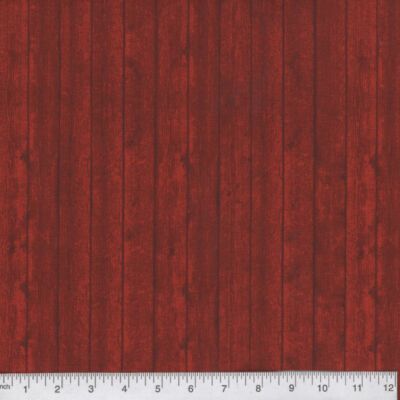 Red color Wooden Planks Carpenter Building Supplies 100% Cotton Fabric 1/4 yard