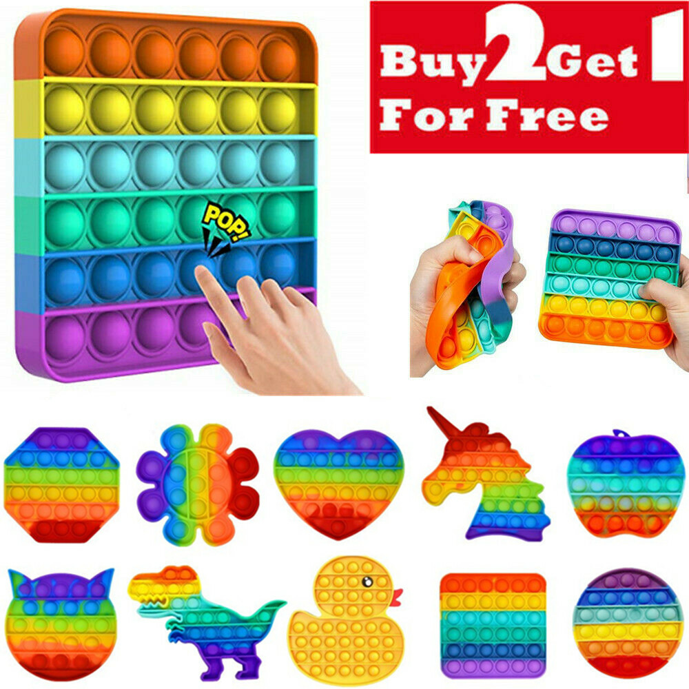 Popit Fidget Toy 4er-Set – Sensorik Spielzeug Gegen Stress Für Kinder & Erwachsene