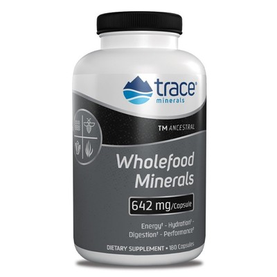Trace Minerals TMancestral-Wholefood Minerals-642 мг 180 капсул