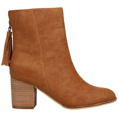 

Corkys Boujee Tassel Pointed Toe Ботинки на молнии Женские коричневые повседневные ботинки 80-9, Коричневый, Corkys Boujee Tassel Pointed Toe Zippered Booties