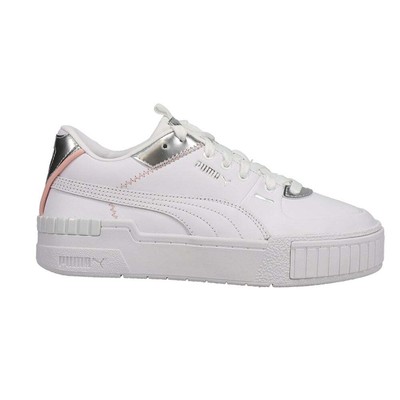 

Кроссовки Puma Cali Sport Shine Womens Size  M Повседневная обувь 380495-01, Белый, Puma Cali Sport Shine