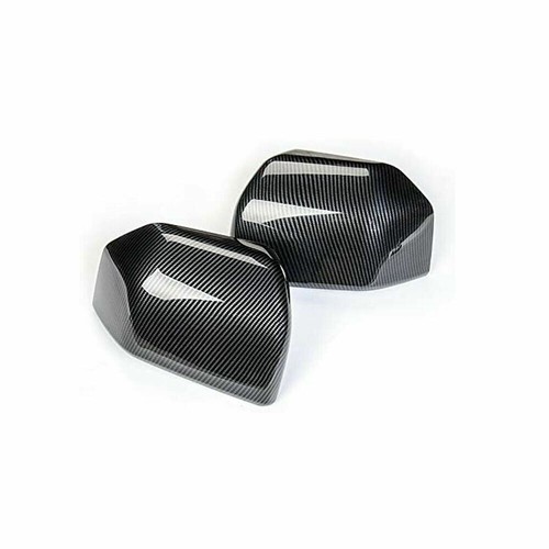 2X Carbon Fiber Rearview Mirror Cover Trim Bezel for Ford F150 2015+ Accessories