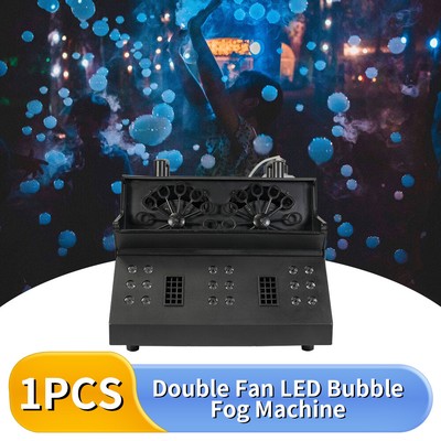 1200W Smoke Fog Bubble Machine RGB LED Light DMX Stage DJ Fogger Bubble Blower