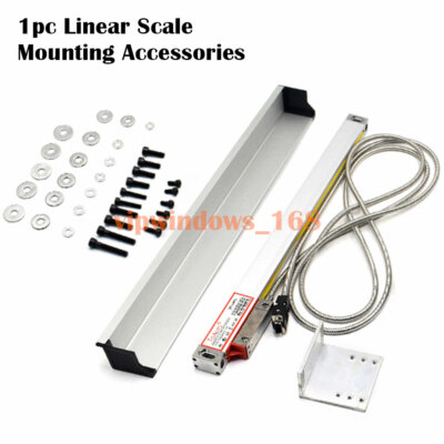 DRO 2/3 Axis LCD Digital Readout 1um 5um Linear Scales for Bridgeport Mill Lathe