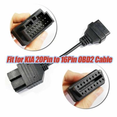 OBD2 Diagnostic Connector Cable Plug Adapter Tool Fit For KIA 20Pin to 16Pin