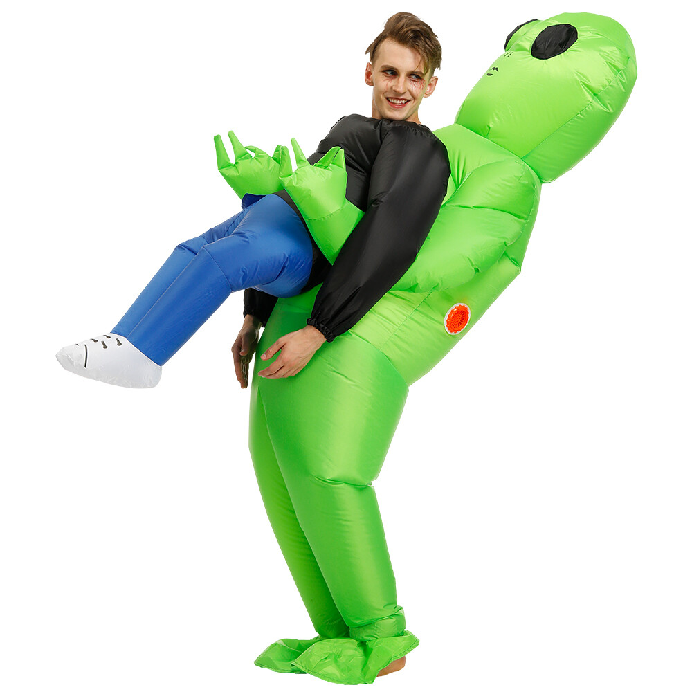 Alien Inflatable Costume Blow Up Suits Monster Carrying Halloween Christmas Days