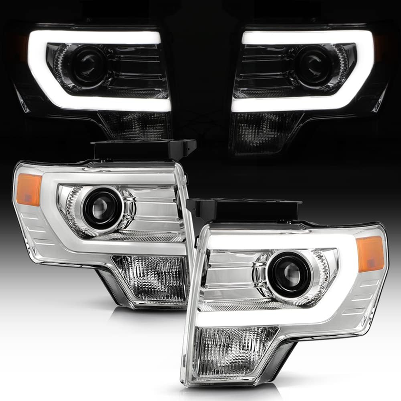 LED Headlights Driver Passenger Side for 2009 2010 2011 2012 2013 2014 Ford F150