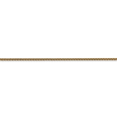 Pre-owned Superdealsforeverything Real 14kt Yellow Gold 16 Inch 1.25mm Spiga With Lobster Clasp Chain; 16 Inch