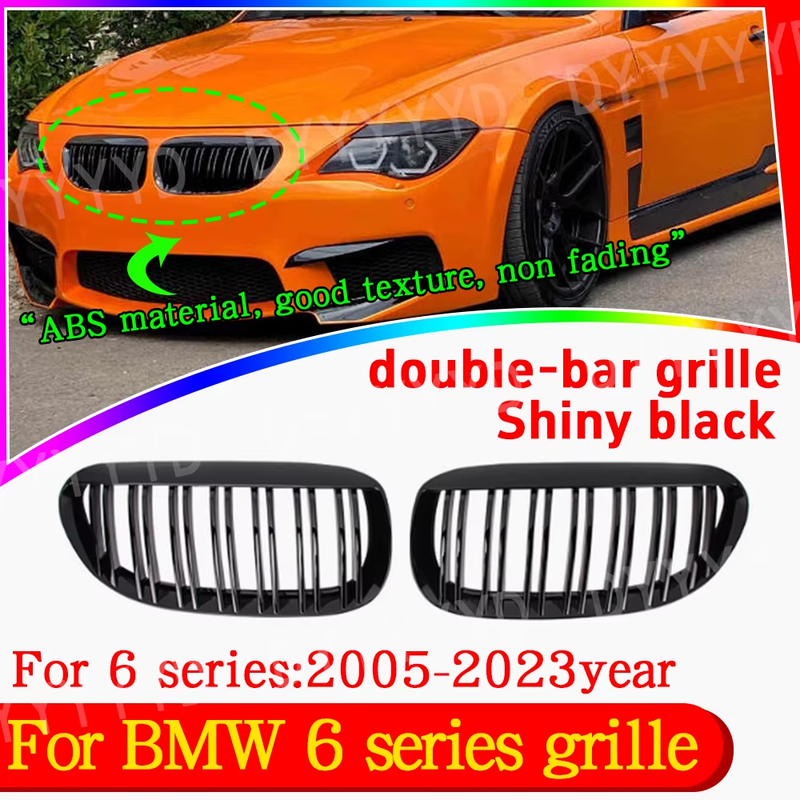 Front Kidney Grille Hood Grills For BMW 6 series GT F06 F12 F13 M6 640i 650i 201