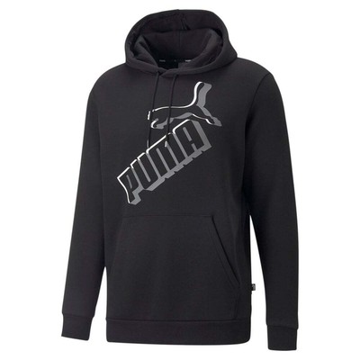 

Puma Essentials Logo Pullover Hoodie Mens Black Casual Outerwear 84986401, Черный