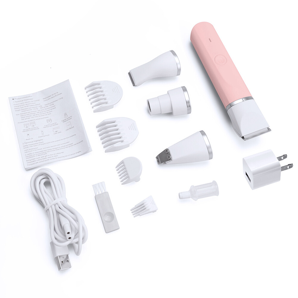 Professional Pet Clippers Dog Cat Animal Kit For Hair Grooming Cordless Trimmer