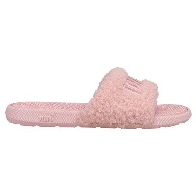 Розовые повседневные сандалии Puma Cool Cat Sherpa Slide Youth Girls 383662-02