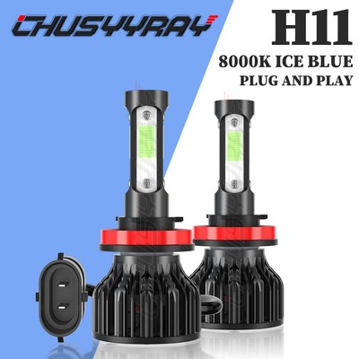 Ice Blue H9 H11 LED Headlight Kit Fog Light Bulb 8000K For ACURA TL 2007-2014