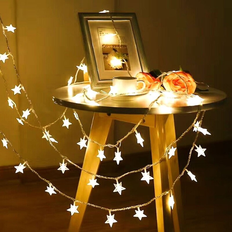 Led Battery String Fairy Lights Star Wedding Party Garden Xmas
