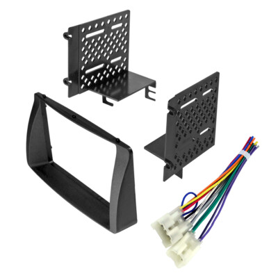 TOYK958 Double Din Radio Install Dash Kit & Wires for Corolla, Car Stereo Mount
