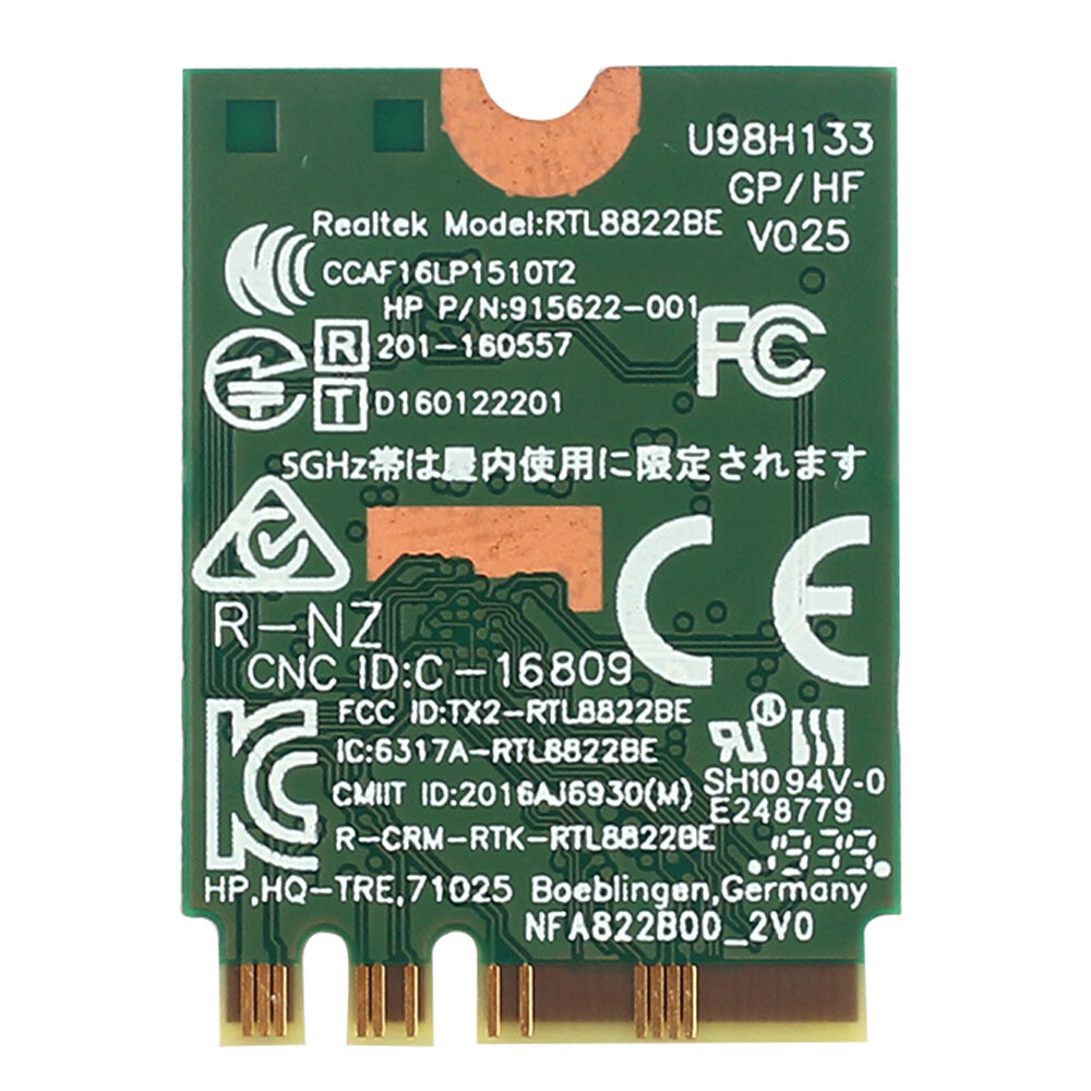 Genuine Realtek RTL8822BE U98H133 Wifi 2.4 5GHz Dual Band