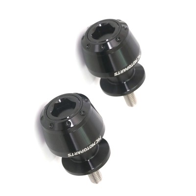 Black ATOM CNC Racing Swingarm Spools M8 For GSX-R125 GSX-S125 17-19 20 21 22 23