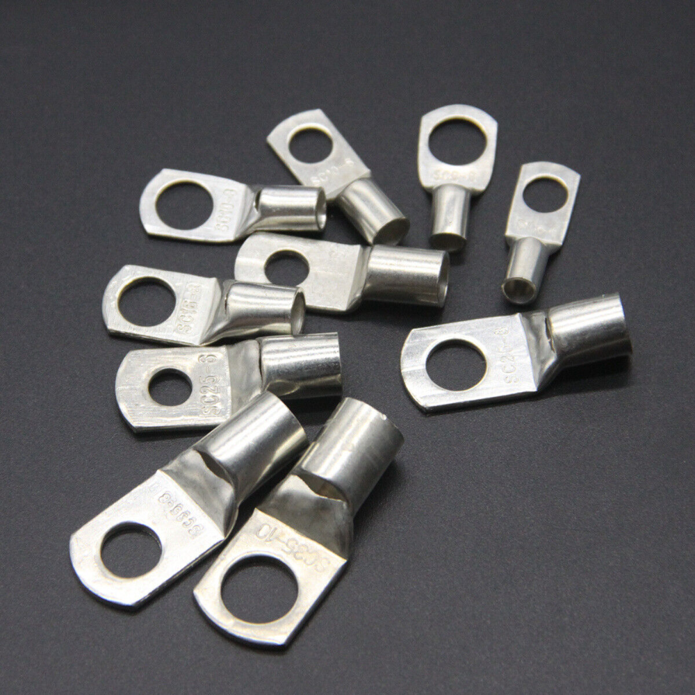 140PCS Cable Lugs Copper Ring Crimp Terminal/Plier Car Battery Wire Connectors