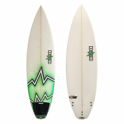 Encinitas Surfboards White New Wave Logo 4 3//4 x 2 inches Surf Sticker Decal