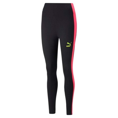 

Puma Summer Squeeze High Waist Leggings Womens Black Athletic Casual 53784001, Черный, Puma Summer Squeeze High Waist Leggings