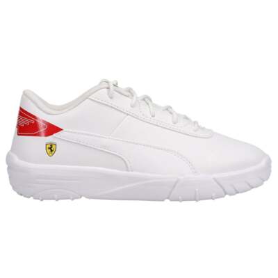 

Puma Ferrari Drift Cat Delta V Lace Up Молодежные мальчики Белые кроссовки Повседневная обувь 3, Белый, Puma Ferrari Drift Cat Delta V Lace Up Youth