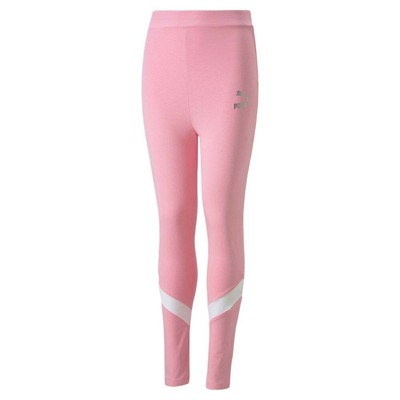 Puma Classics 90S Prep Leggings Youth Girls Pink Athletic Casual 67031883