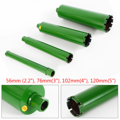 2.2'' 3'' 4'' 5''Wet Diamond Core Drill Bit for Concrete Series Premium Green 4X