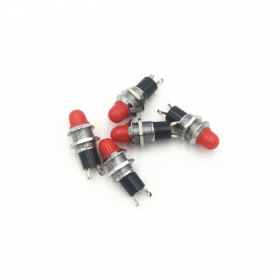 5Pcs XDX1 10mm Thread 2 Pins Yellow Red Green Signal Indicator Pilot DC 24V 12V