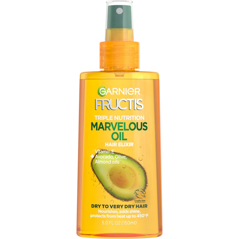 Garnier Fructis Triple Nutritionand Avocado Olive Almond Hair Oil, 5 fl oz