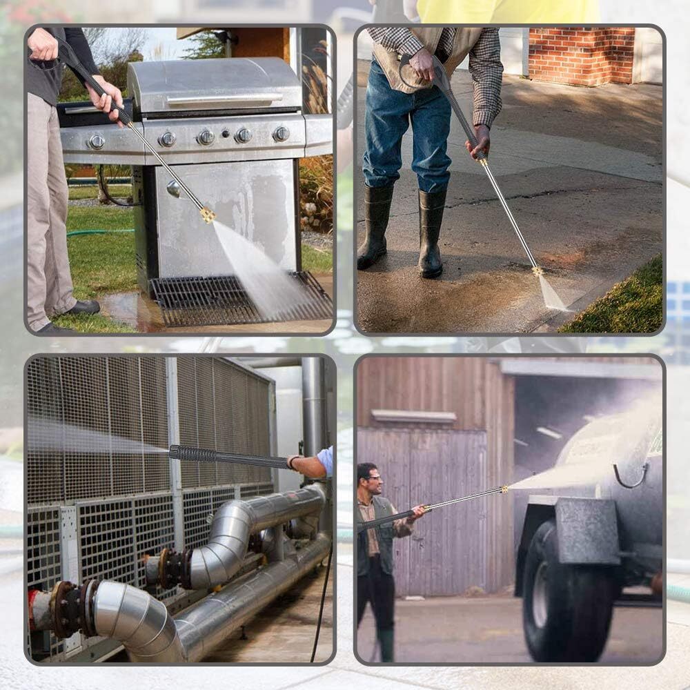 4000PSI High Pressure Power Washer Gun Long Wand M22 For Ryobi Simpson Craftsman