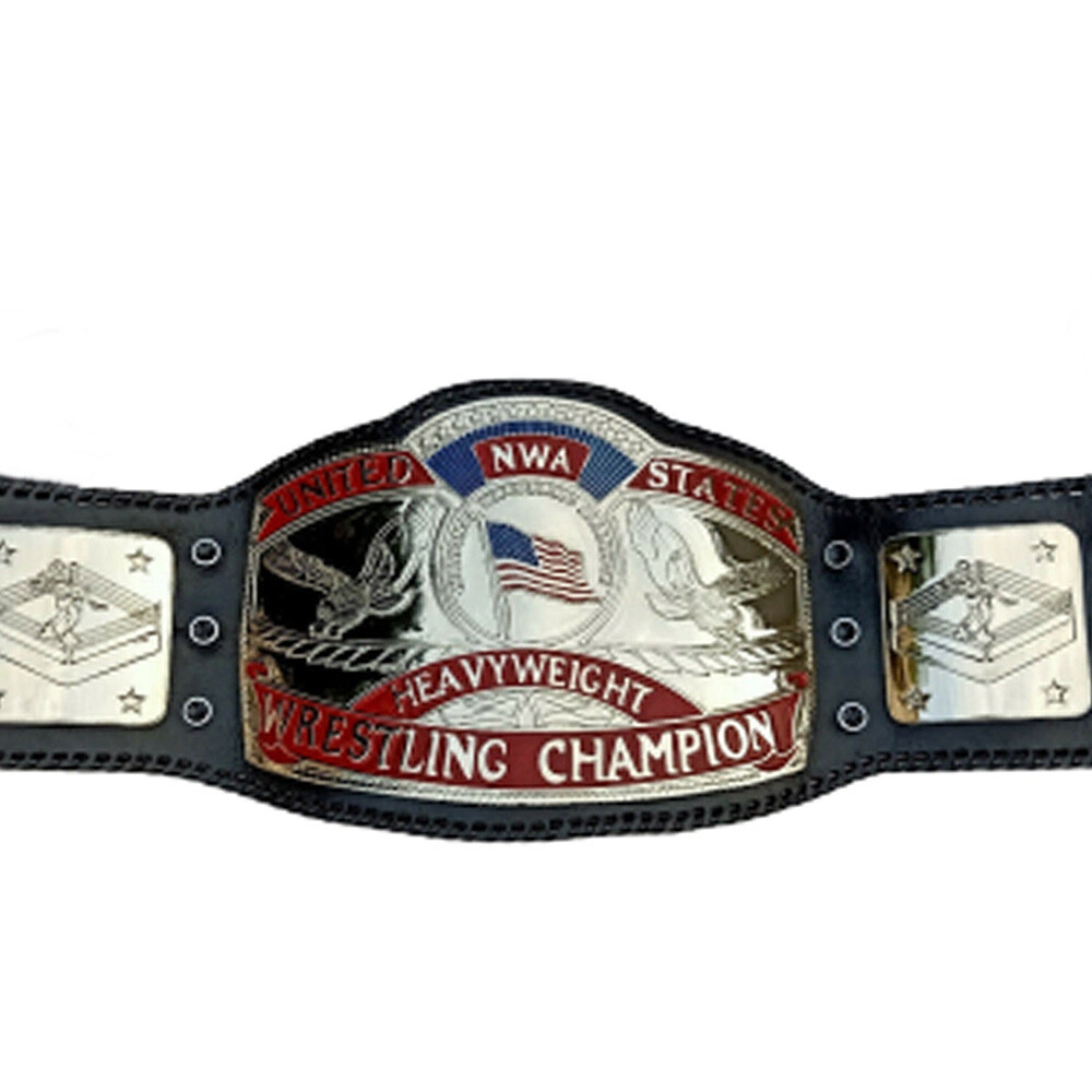 NWA United States Heavyweight US Wrestling Championship Title Belt zinc 4mm/2mm - Picture 2 of 5