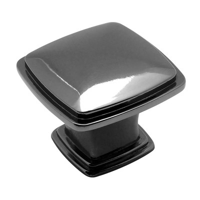 Cosmas Cabinet Hardware Black Nickel Square Knobs #4391BN