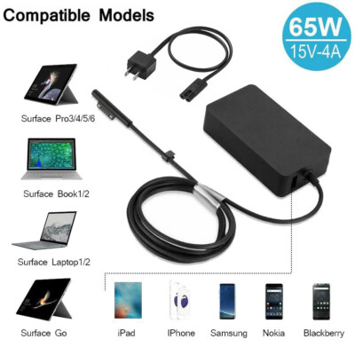 For Microsoft Surface Pro 3 4 5 6, Surface RT Laptop Charger Adapter MS