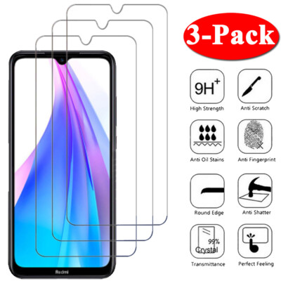 3 Pack Tempered Glass Screen Protector For Xiaomi Redmi Note 10 Pro 10S 9S 9 8 7