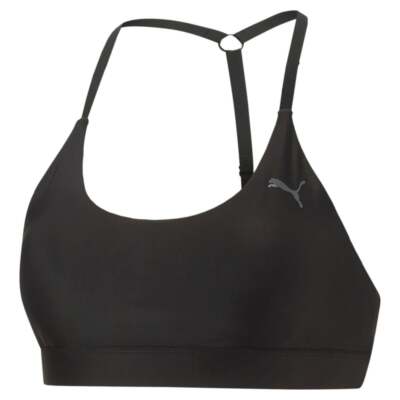 

Puma Studio Ultrabare Strappy Sports Bra Womens Black Athletic Casual 52222701, Черный