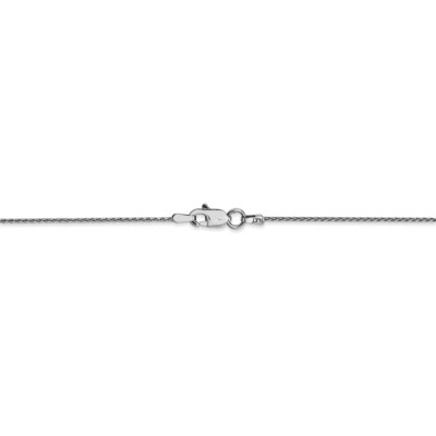 Pre-owned Superdealsforeverything Real 14kt White Gold 1mm Parisian Wheat Chain; 20 Inch; Lobster Clasp