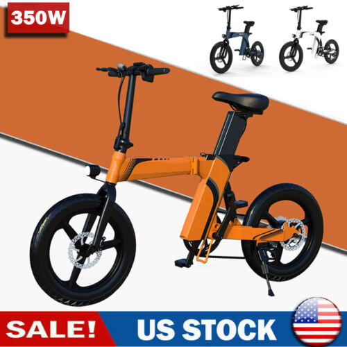 Electric Bicycle for Sale: Ebike 350W 36V Electric Folding Bike Bicycle 20" City Commuter E-bike For Adult in Compton, California