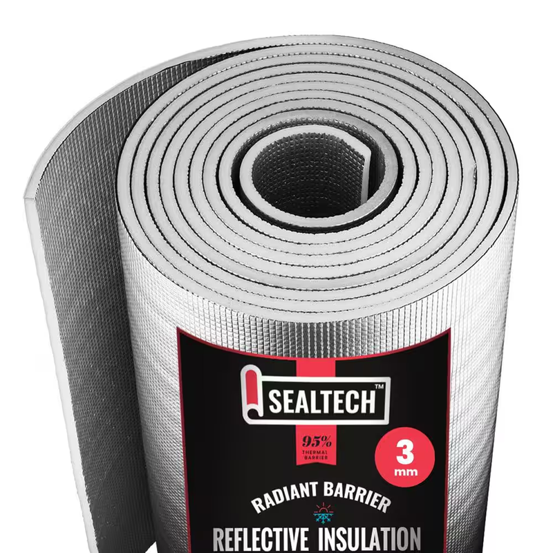 Reflective Insulation Radiant Barrier Roll 16 In x 10Ft Heat Shield Garage Attic