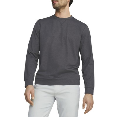 Puma Cloudspun Heather пуловер с круглым вырезом и длинным рукавом, рубашка-пуловер мужская черная Повседневная