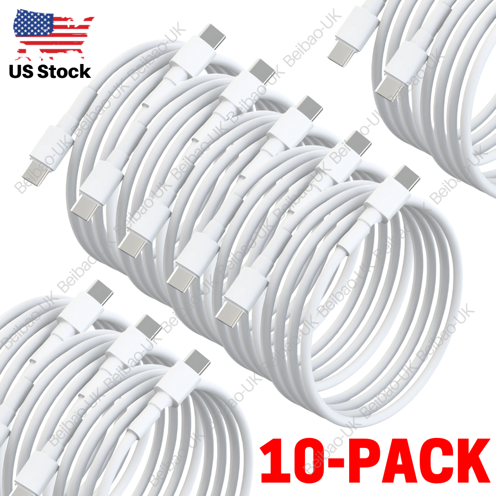 Lot 60W USB C to USB C Cable TypeC Fast Charger Cord For MacBook Samsung Android