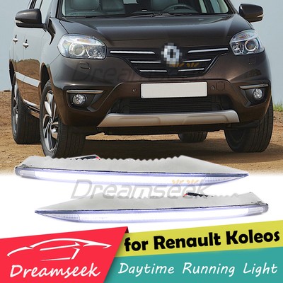 LED DRL Day Light For Renault Koleos Facelift Mdoel 2011-14 White Fog Lamp Strip