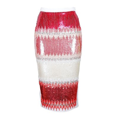 Pre-owned Elisabetta Franchi White Polyester Women Skirt