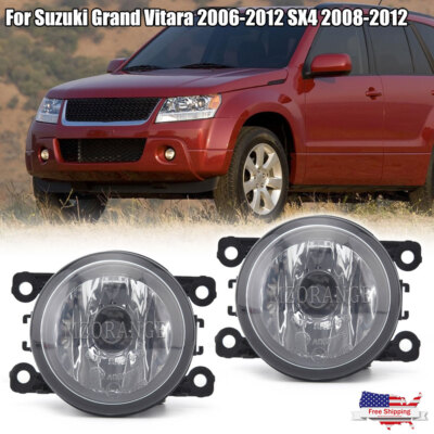 Front Fog Light Lamps w/ Bulbs For Suzuki Grand Vitara 2006-2012 SX4 2008-2012