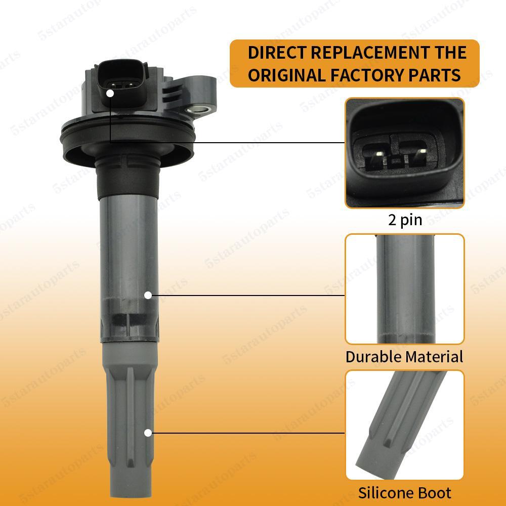 8X Ignition Coils + 8X Spark Plugs pack for 2011-2016 Ford F-150 Mustang V8 5.0L