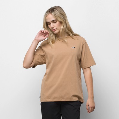 

Женская футболка Vans Off The Wall SS Lifestyle, повседневная спортивная футболка Burro, Бежевый, Vans Off The Wall SS Lifestyle T-Shirt