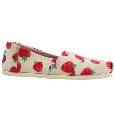 

TOMS Alpargata Классические женские слипоны с рисунком розовые на плоской подошве повседневная 10011650, Розовый, TOMS Alpargata Classic Graphic Slip On