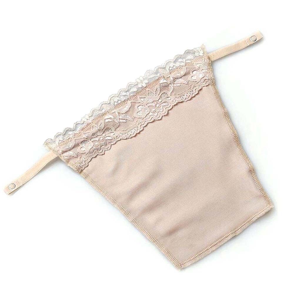 7pcs Women's Clip on Mock Lace Camisole Bra Insert Modesty Panel Cami