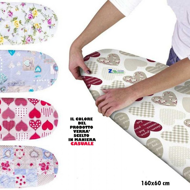 Fodero Copriasse Da Stiro 160x60 Cm Con Elastico Mollettone Elasticizzato