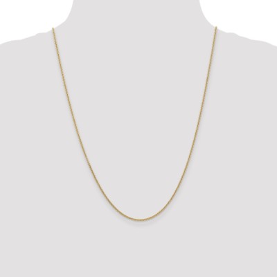 Pre-owned Superdealsforeverything Real 14kt Yellow Gold 1.6mm Cable Chain; 24 Inch; Lobster Clasp