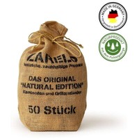 50 x Bio Kamin- Grillanzünder im Jutesack Anzündhilfe lange Brenndauer Holzwolle